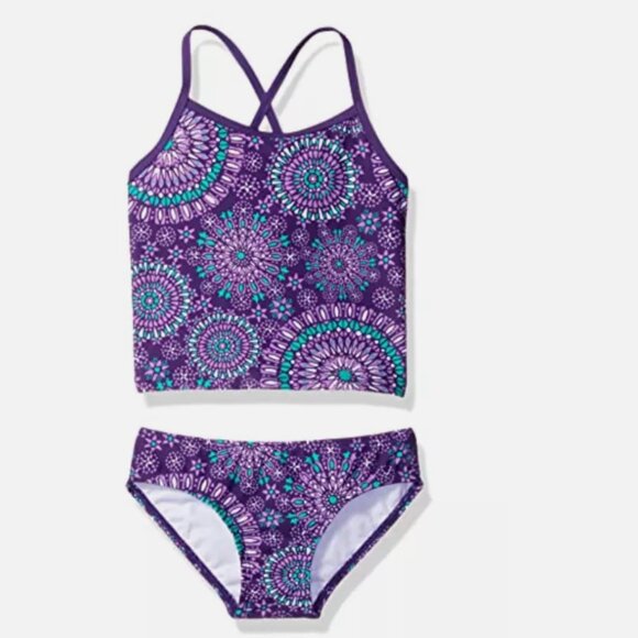Kanu Surf Girl Melanie Two Piece Swimsuit MultiColor Size 4 00452 - Picture 1 of 2